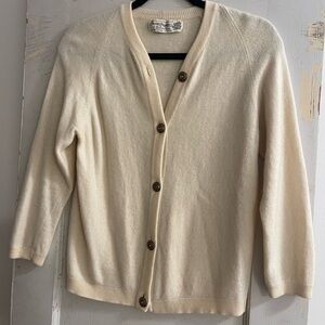 Ballantyne Cream Cashmere Sweater